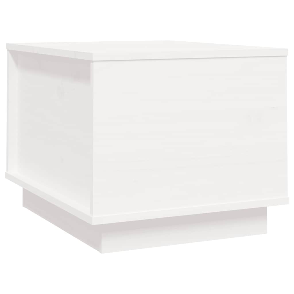 Salongbord Sofabord Hvit 40x50x35 cm heltre furu