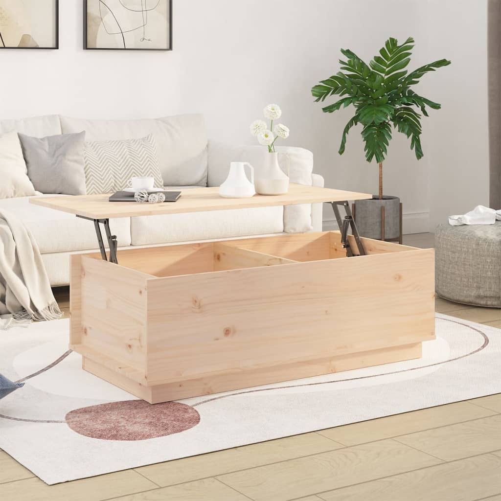 Salongbord Sofabord Tre 100x50x35 cm heltre furu