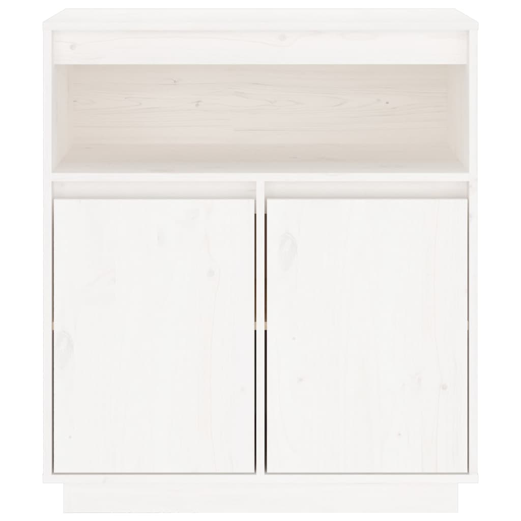 Skjenk Hvit 70x34x80 cm heltre furu