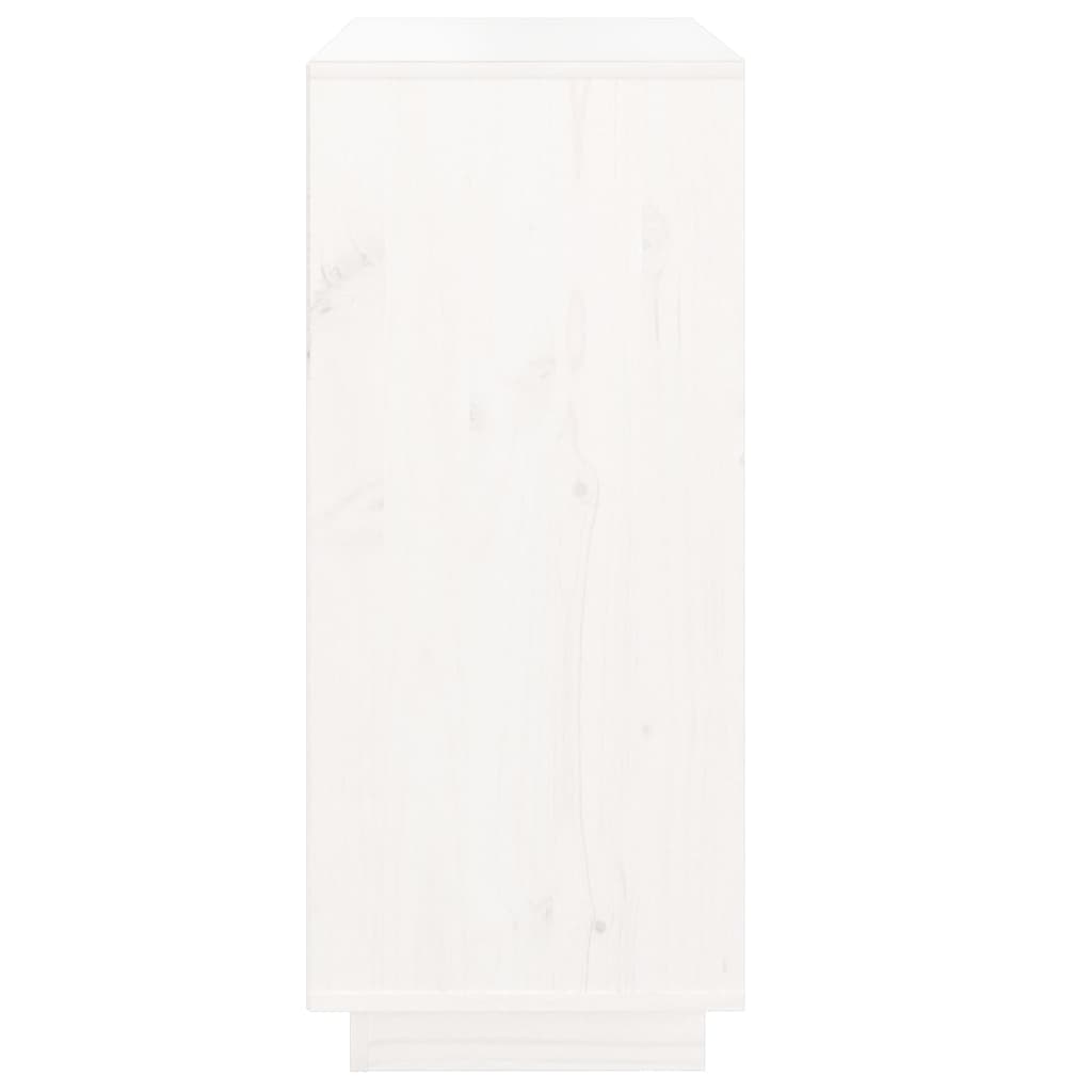 Skjenk Hvit 70x34x80 cm heltre furu
