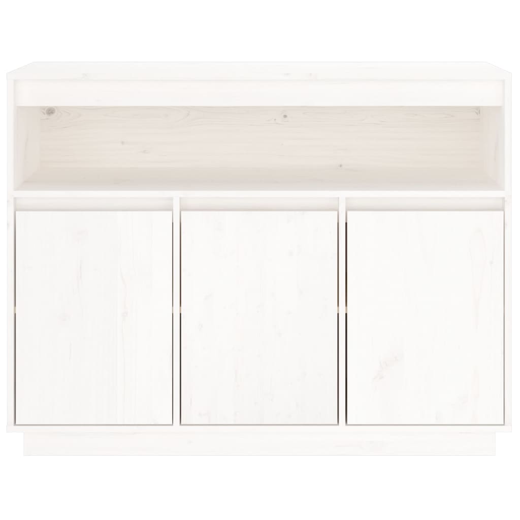 Skjenk Hvit 104,5x34x80 cm heltre furu