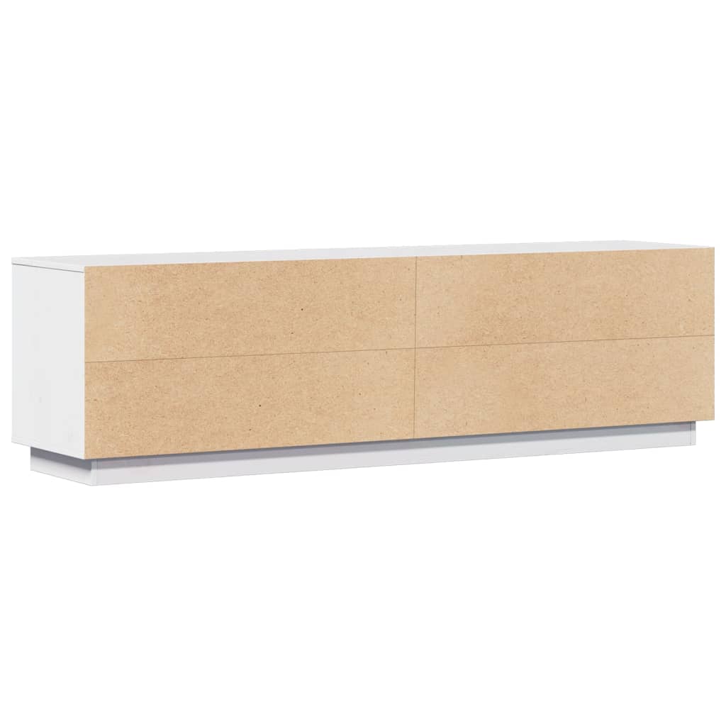 TV-Møbel Hvit TV-benk 156x37x45 cm heltre furu