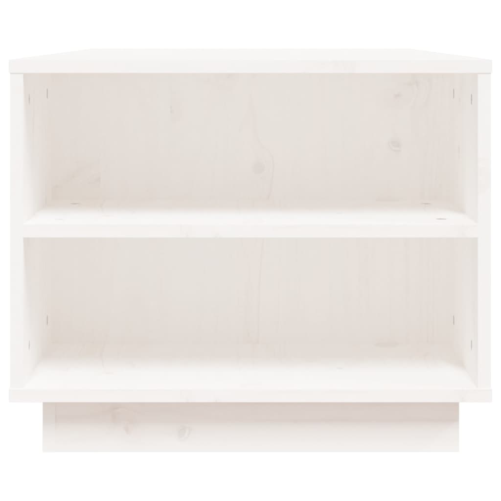 Salongbord Sofabord Hvit 90x49x40,5 cm heltre furu
