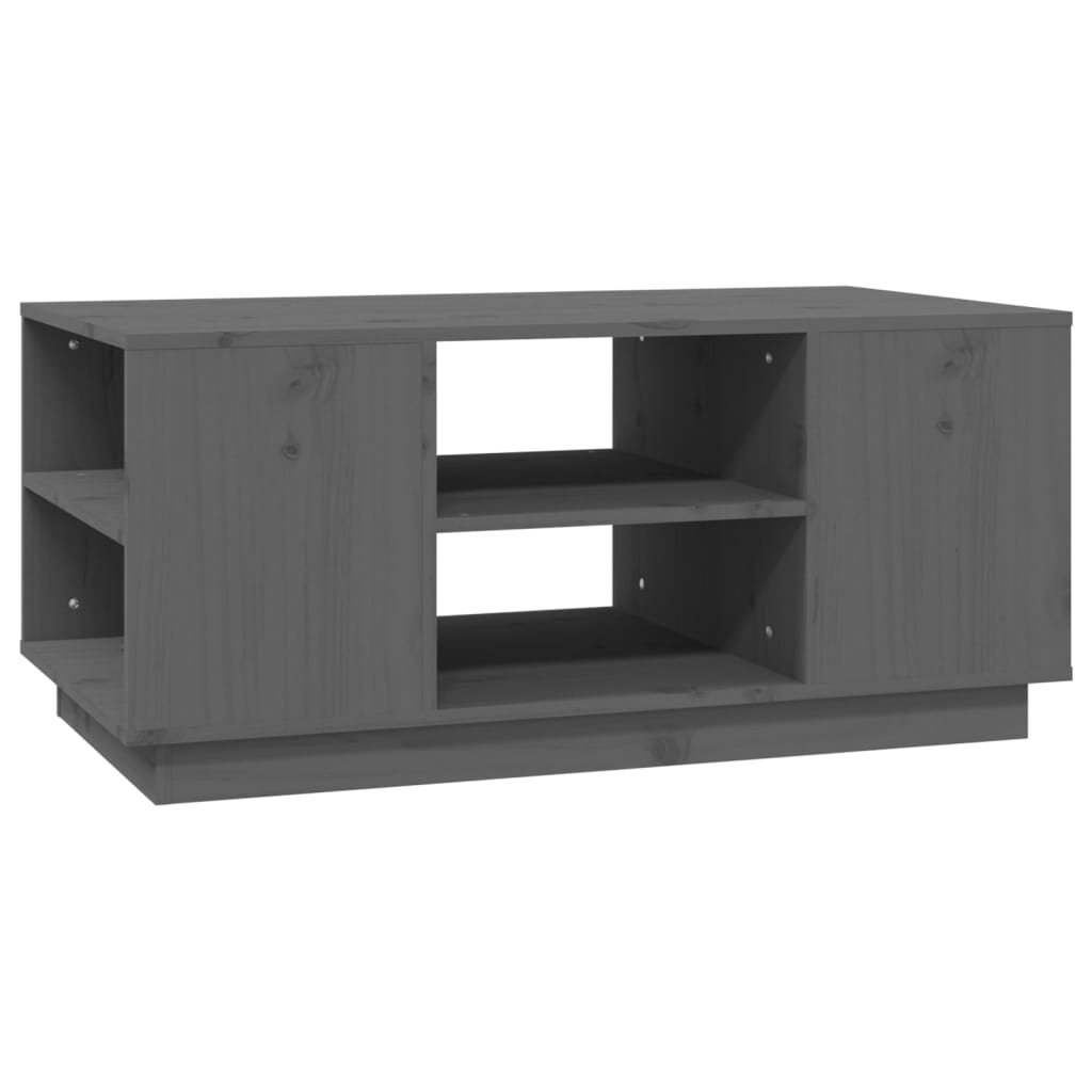 Salongbord Sofabord Grå 90x49x40,5 cm heltre furu