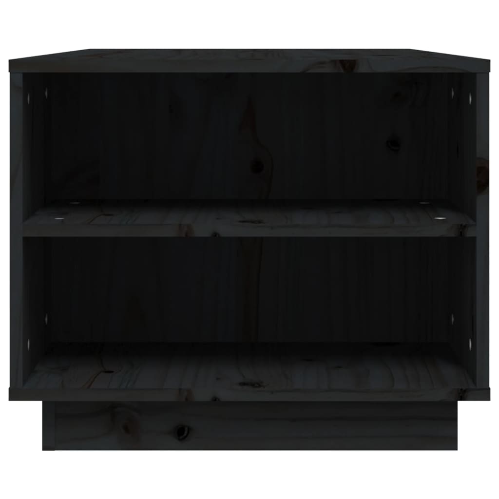 Salongbord Sofabord Svart 90x49x40,5 cm heltre furu