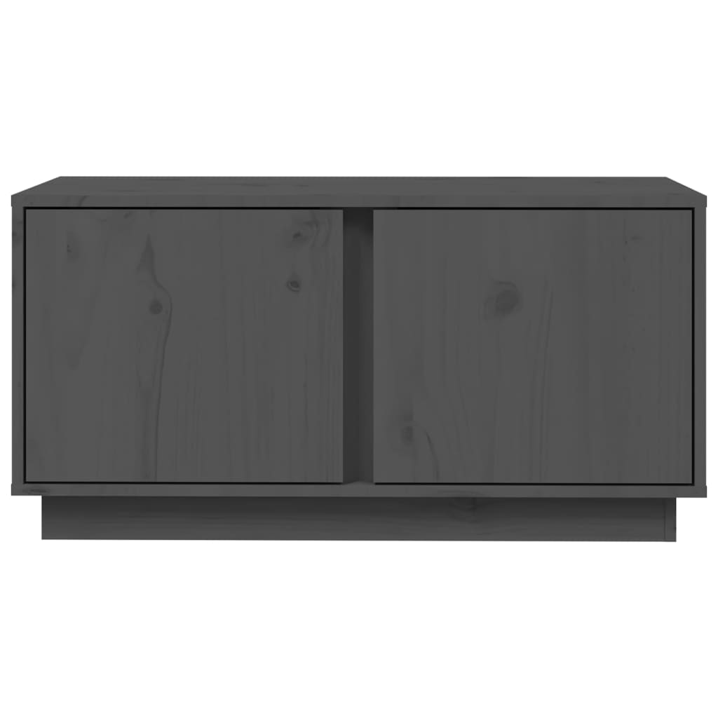 TV-Møbel Grå Tv-benk 80x35x40,5 cm heltre furu