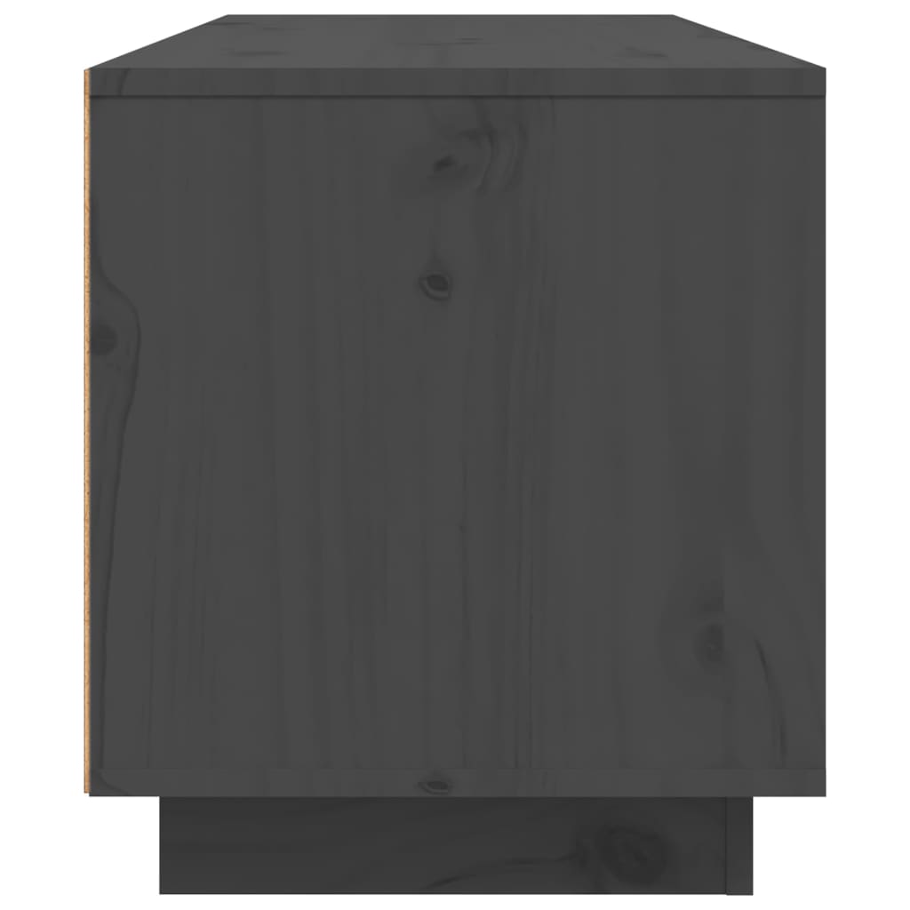 TV-Møbel Grå Tv-benk 80x35x40,5 cm heltre furu