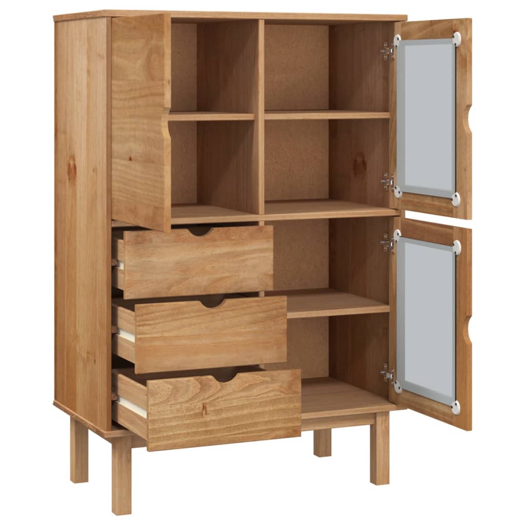 Skap heltre furu OTTA 85x43x125 cm