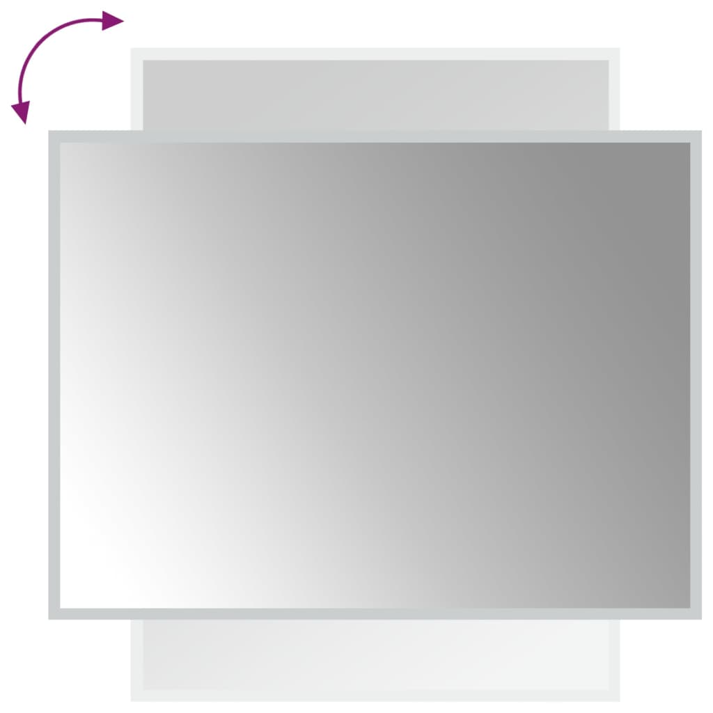 Baderomsspeil med LED 60x80 cm