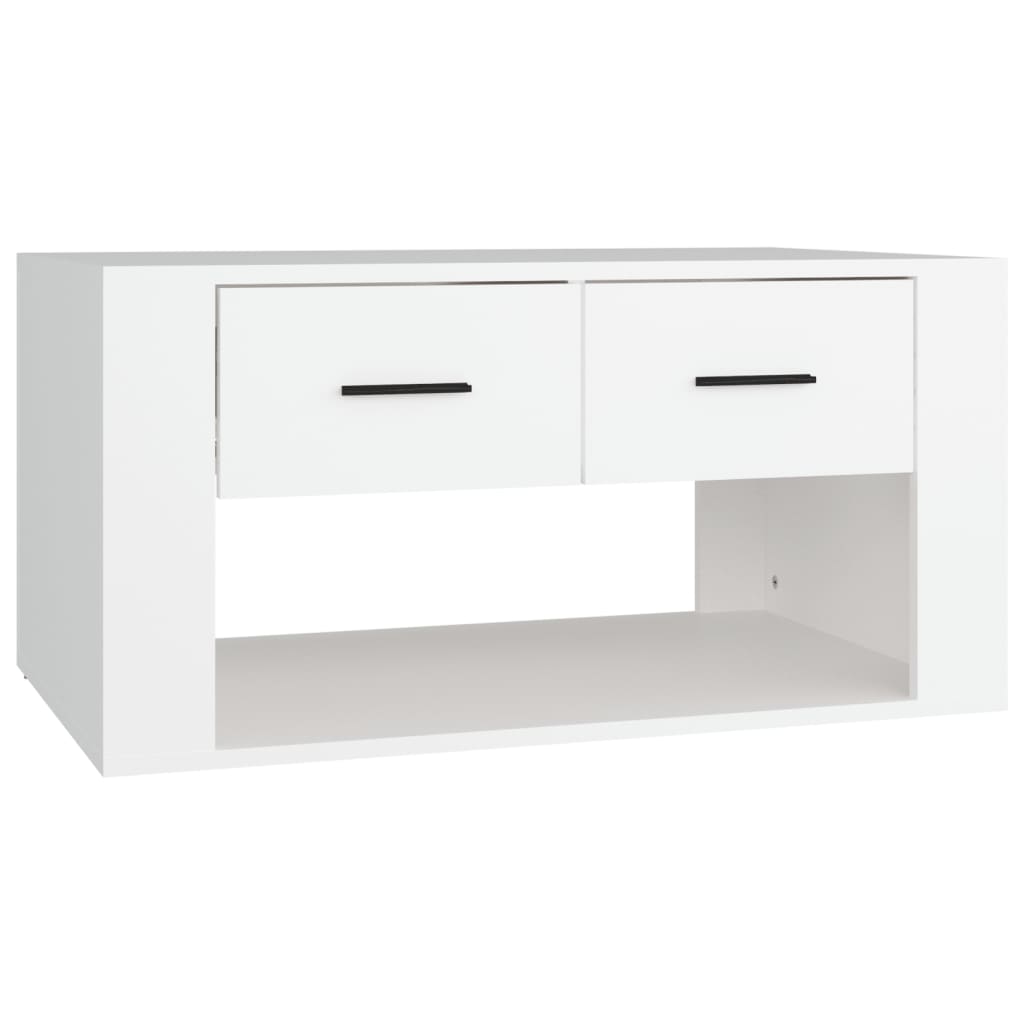 Salongbord Sofabord Hvit 80x50x40 cm