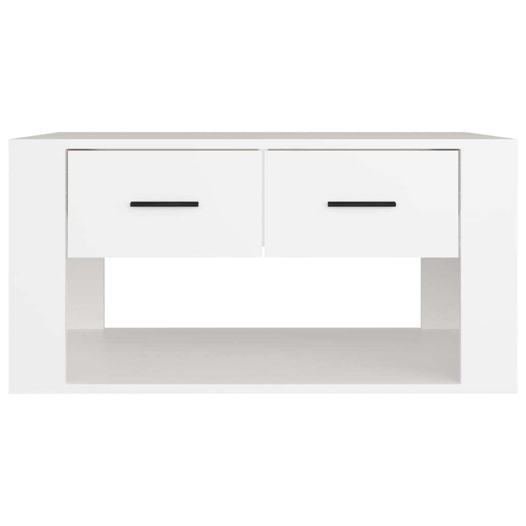 Salongbord Sofabord Hvit 80x50x40 cm