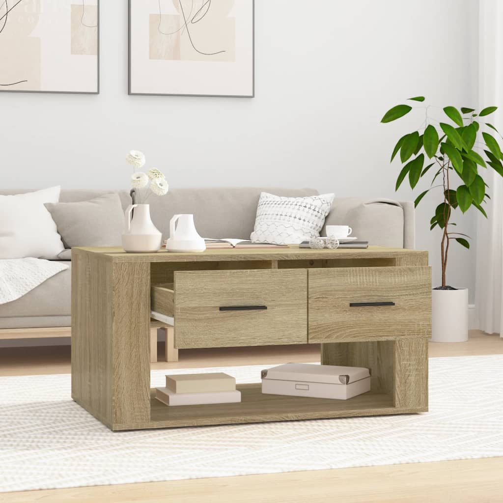 Salongbord Sofabord Sonoma Eik 80x50x40 cm