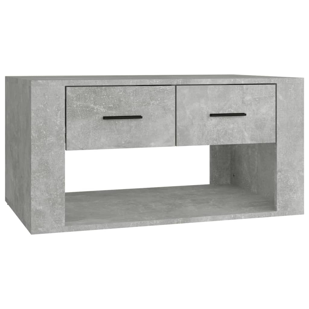 Salongbord Sofabord Betonggrå 80x50x40 cm
