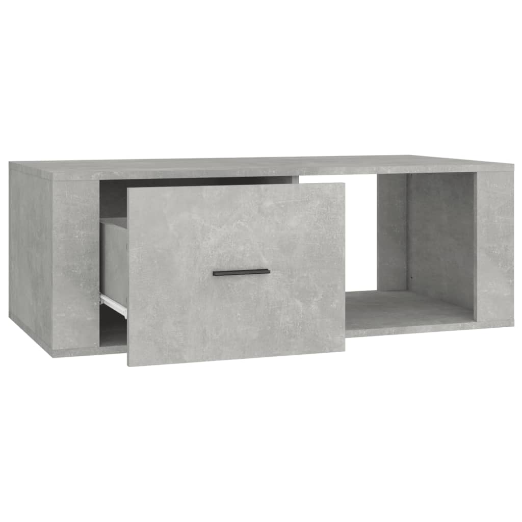 Salongbord Sofabord Betonggrå 100x50,5x35 cm