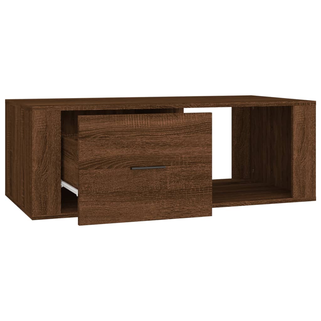 Salongbord Sofabord Brun Eik 100x50,5x35 cm