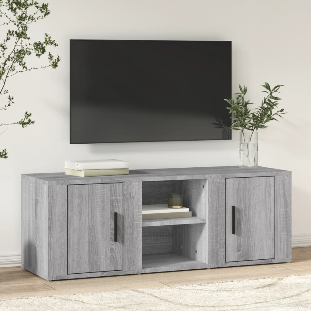 TV-Møbel Sonoma Grå TV-benk 100x31,5x35 cm