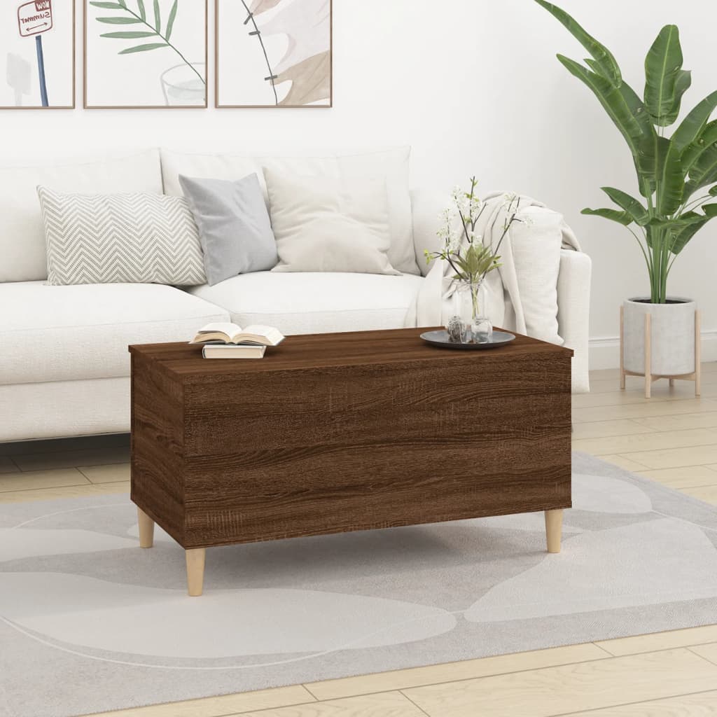 Salongbord Sofabord Brun Eik 90x44,5x45 cm