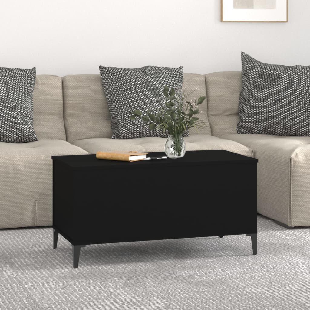 Salongbord Sofabord Svart 90x44,5x45 cm