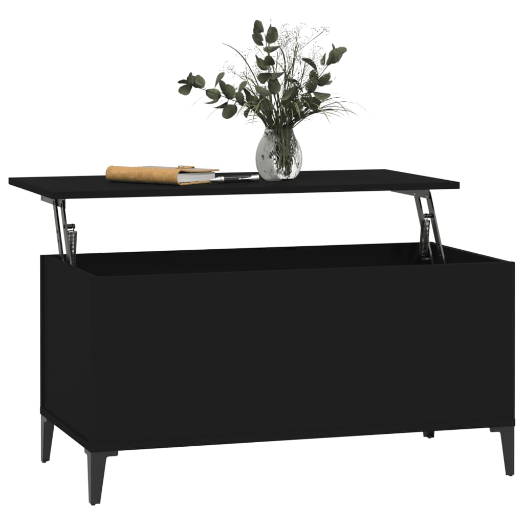 Salongbord Sofabord Svart 90x44,5x45 cm
