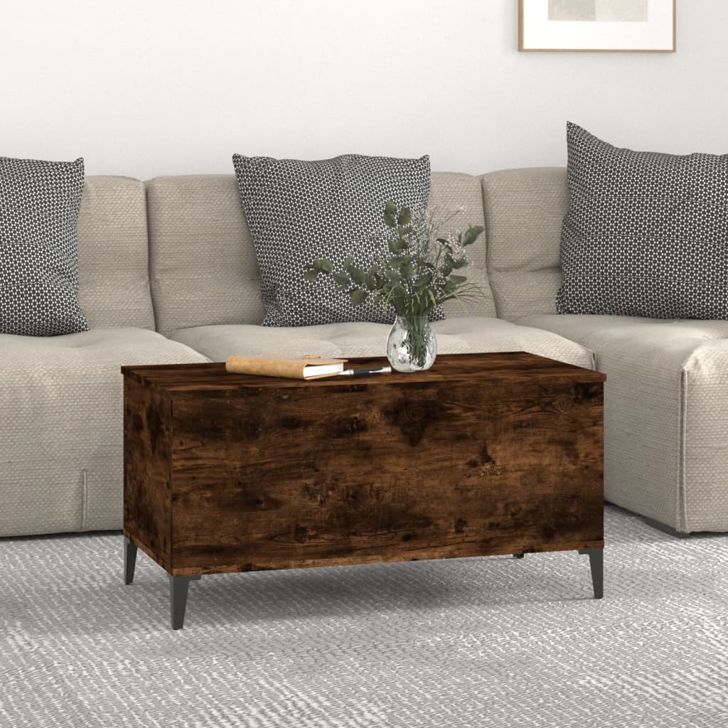Salongbord Sofabord Røkt Eik 90x44,5x45 cm