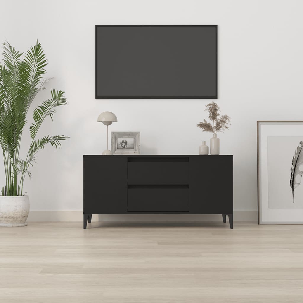 TV-Møbel Svart TV-benk 102x44,5x50 cm