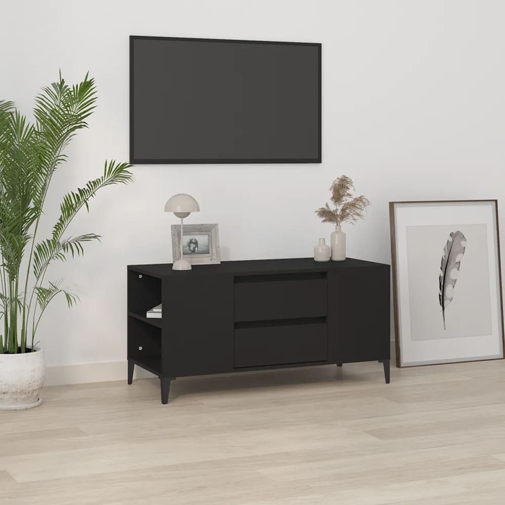 TV-Møbel Svart TV-benk 102x44,5x50 cm