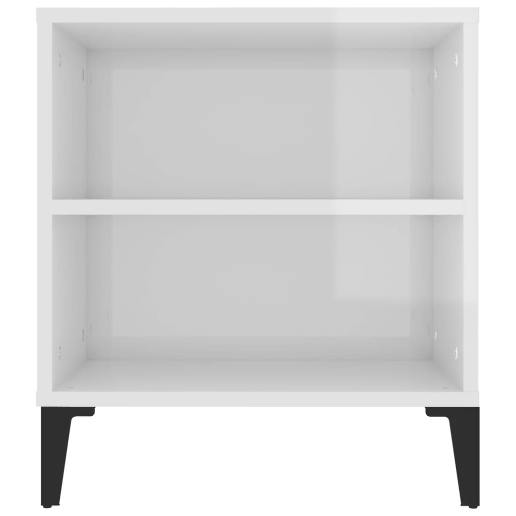 TV-Møbel Høyglans Hvit TV-benk 102x44,5x50 cm