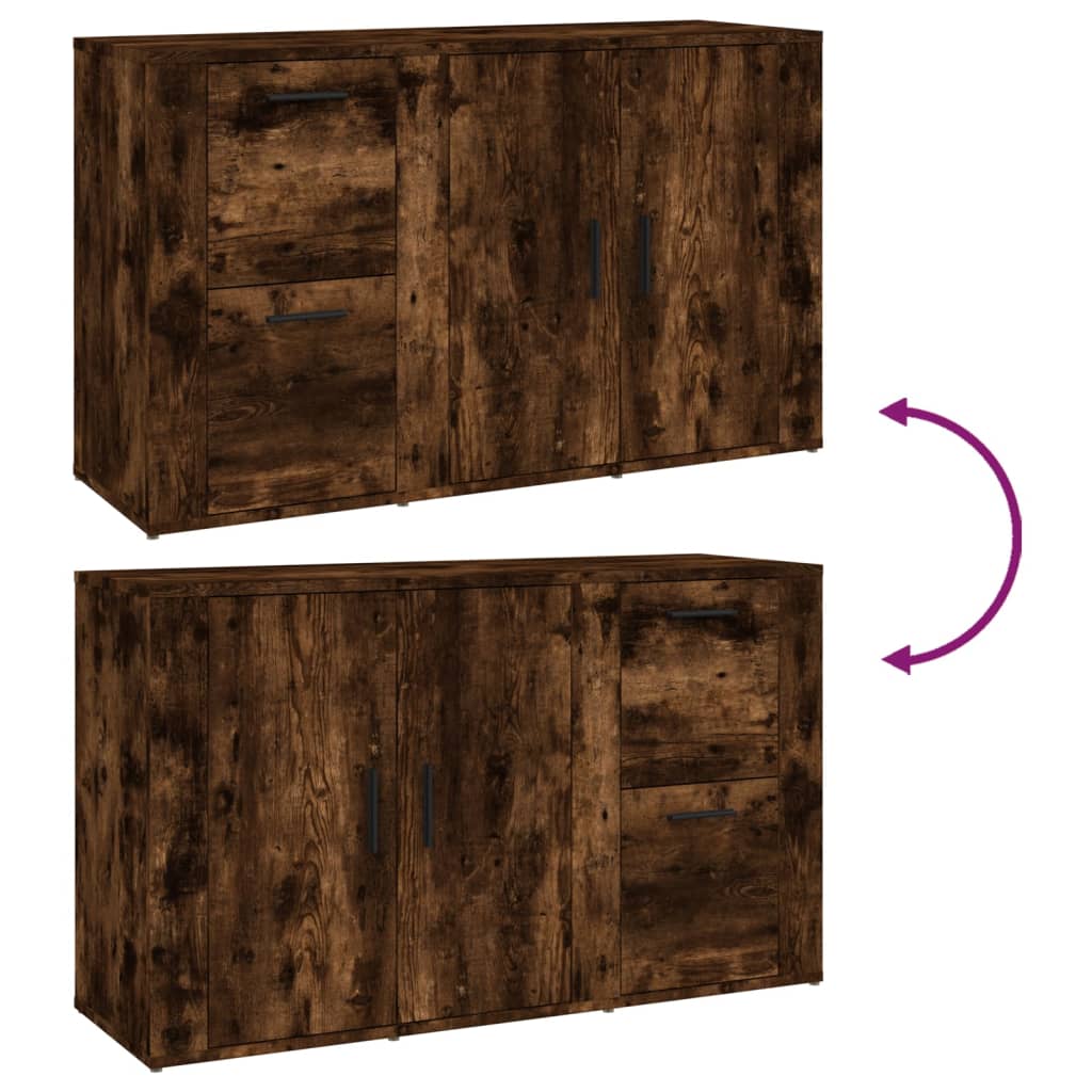 Skjenk Røkt Eik 100x33x59,5 cm