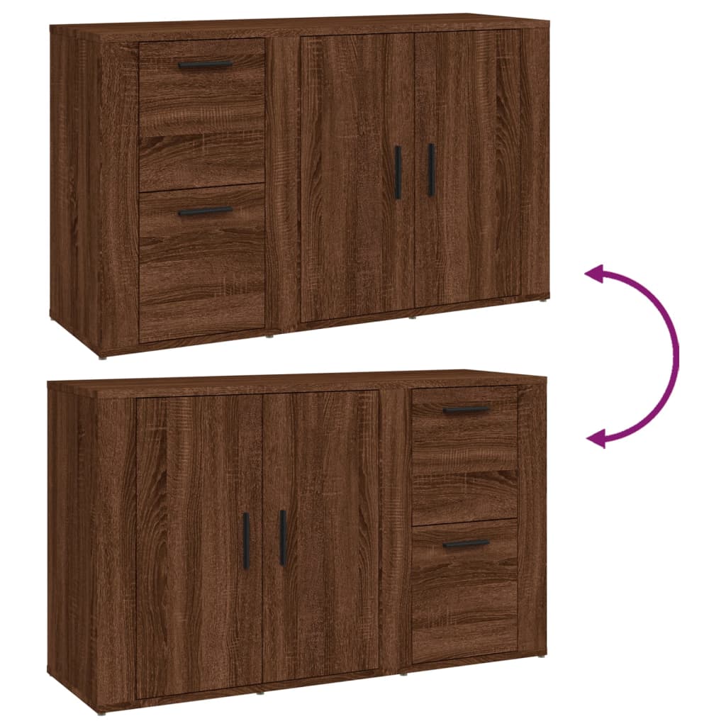 Skjenk Brun Eik 100x33x59,5 cm