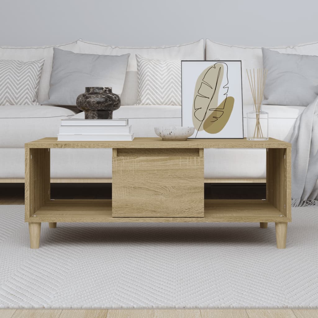 Salongbord Sofabord Sonoma Eik 90x50x36,5 cm