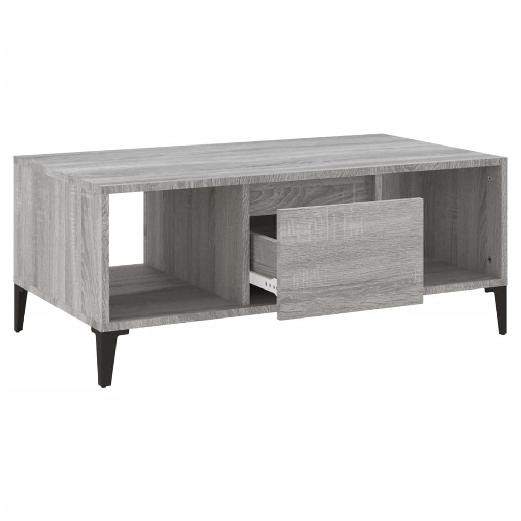 Salongbord Sofabord Sonoma Grå 90x50x36,5 cm