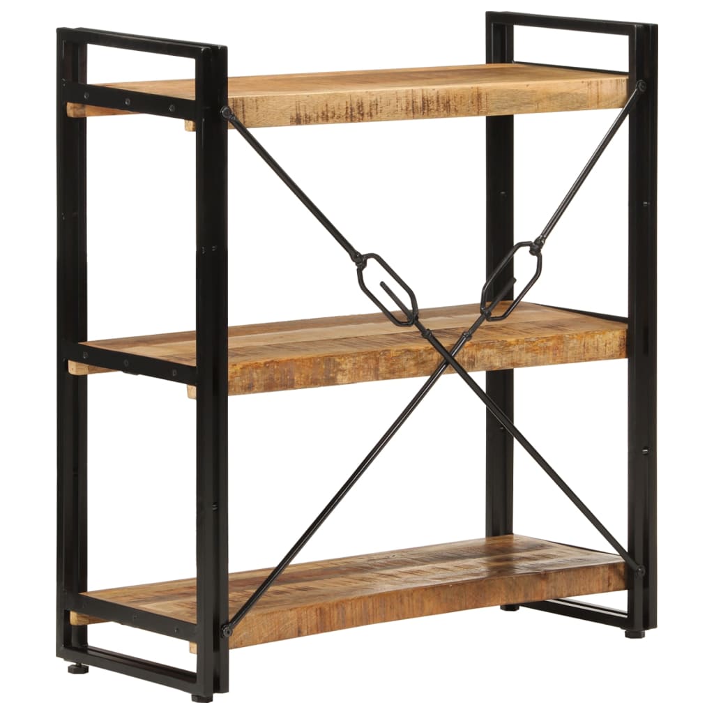 Bokhylle Tre 3 etasjer 77x30x80 cm heltre mango
