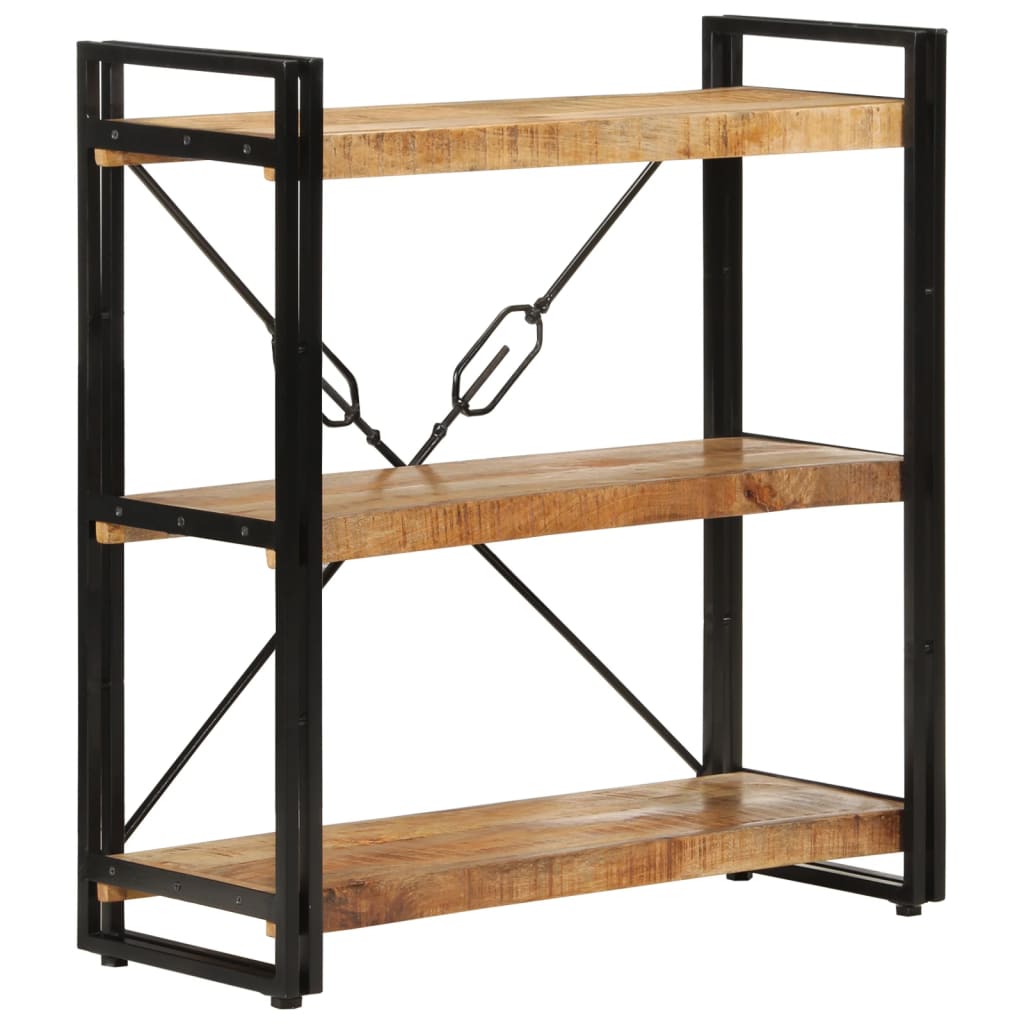 Bokhylle Tre 3 etasjer 77x30x80 cm heltre mango