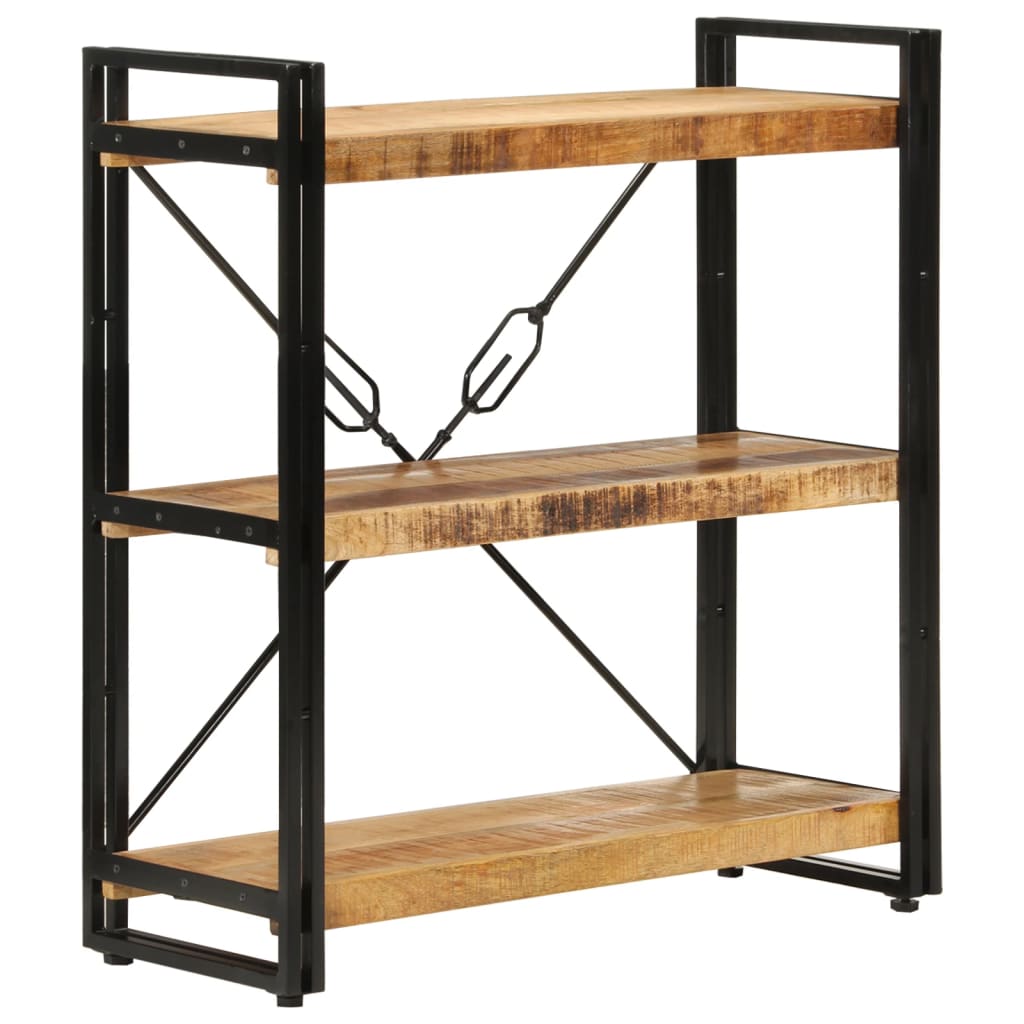 Bokhylle Tre 3 etasjer 77x30x80 cm heltre mango