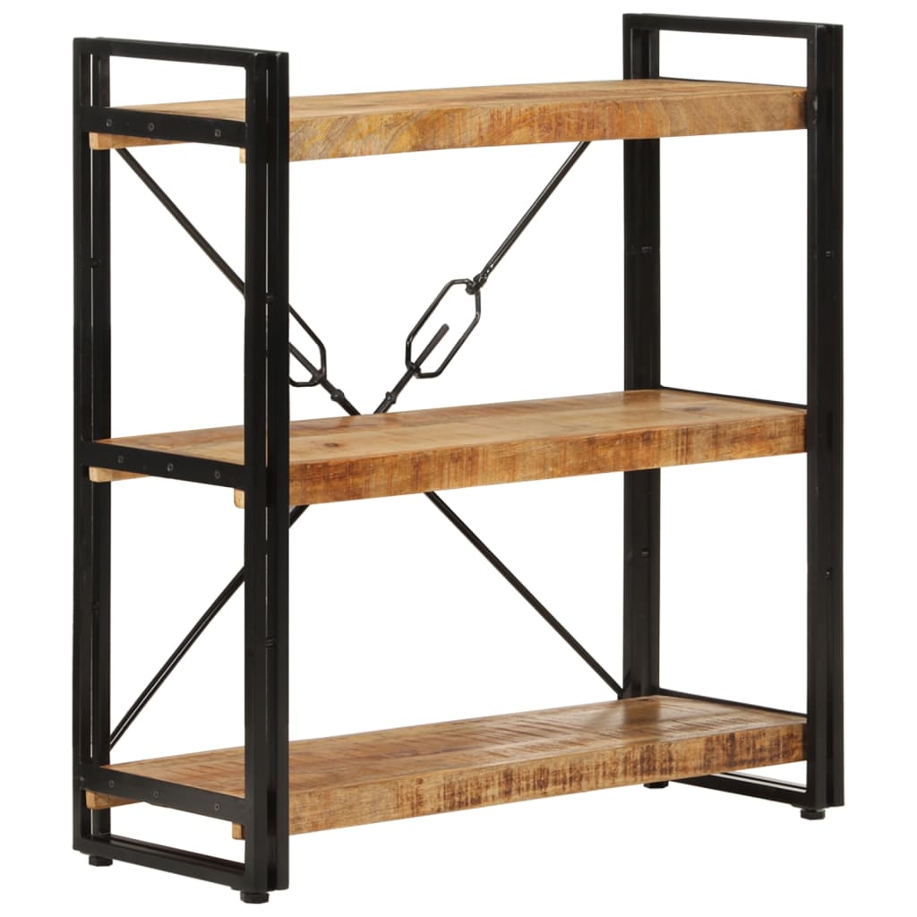 Bokhylle Tre 3 etasjer 77x30x80 cm heltre mango