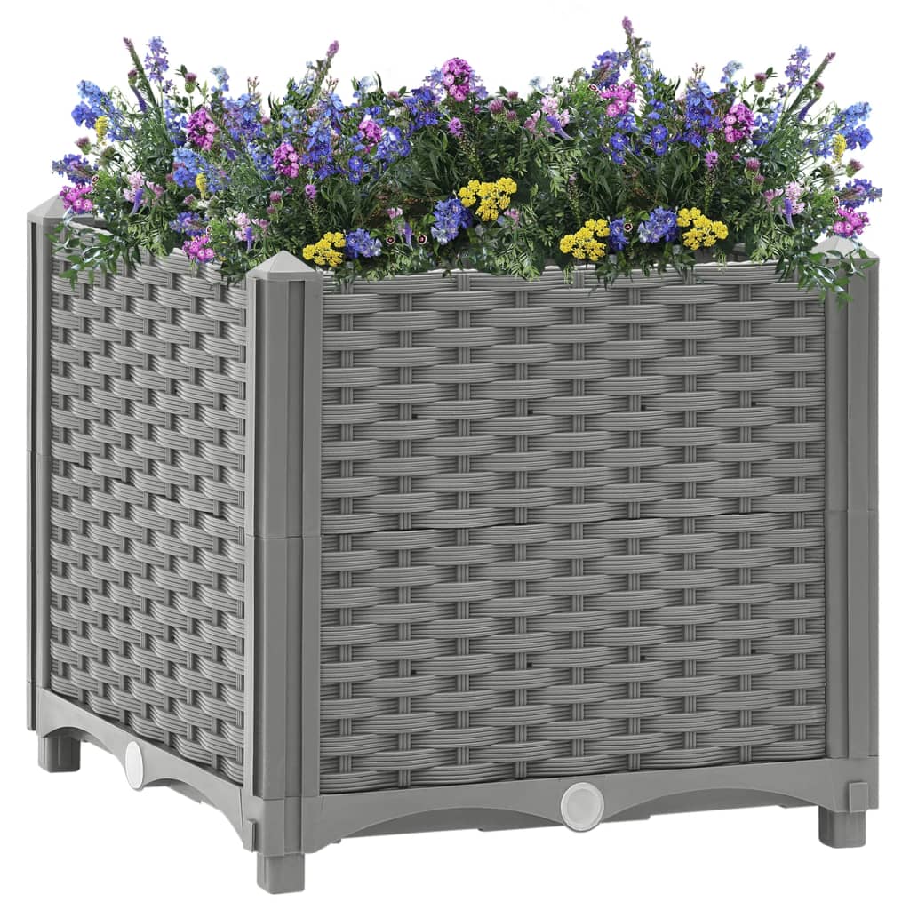 Utendørs Blomsterkasse Plantekasse Polypropen (PP) 40x40x38 cm