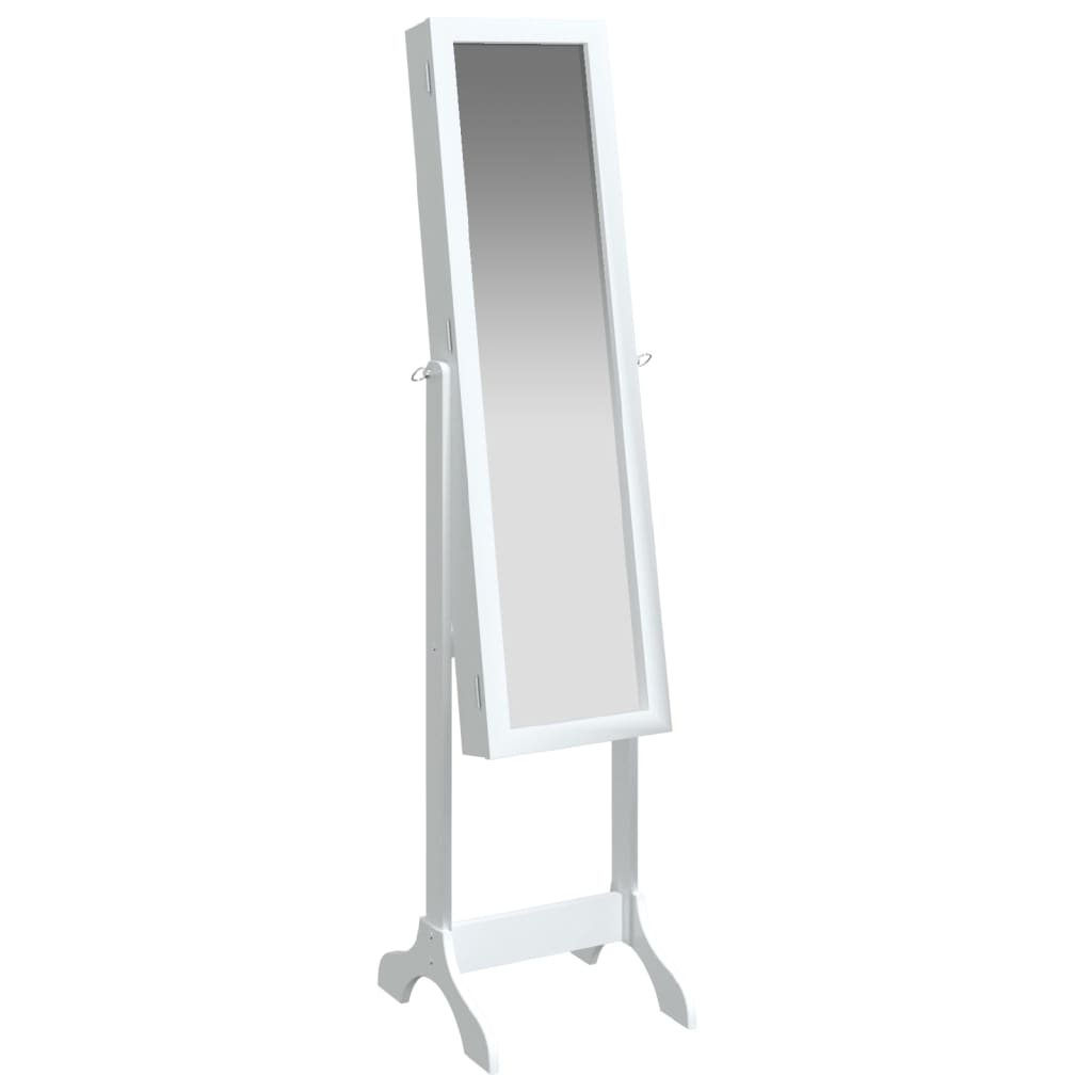 Veggspeil Hvit Frittstående speil 34x37x146 cm