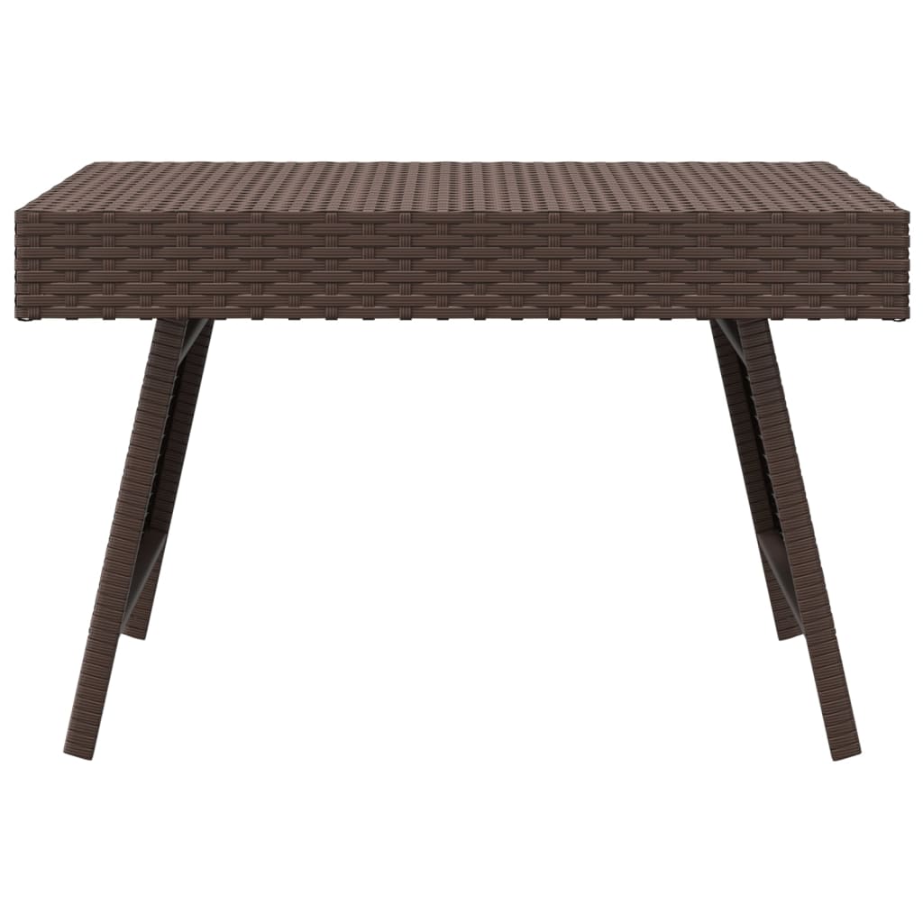 Balkongbord Sammenleggbart sidebord brun 60x40x38 cm polyrotting