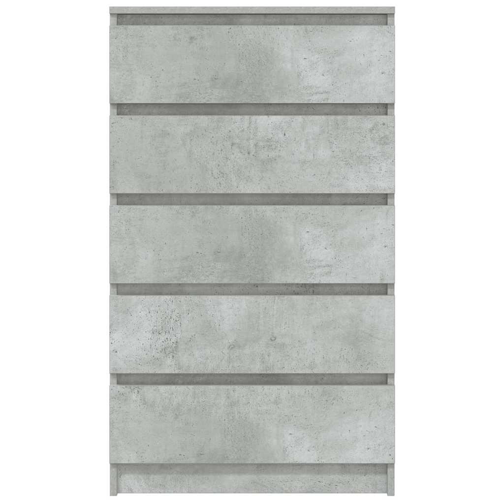 Kommode Betonggrå 60x36x103 cm