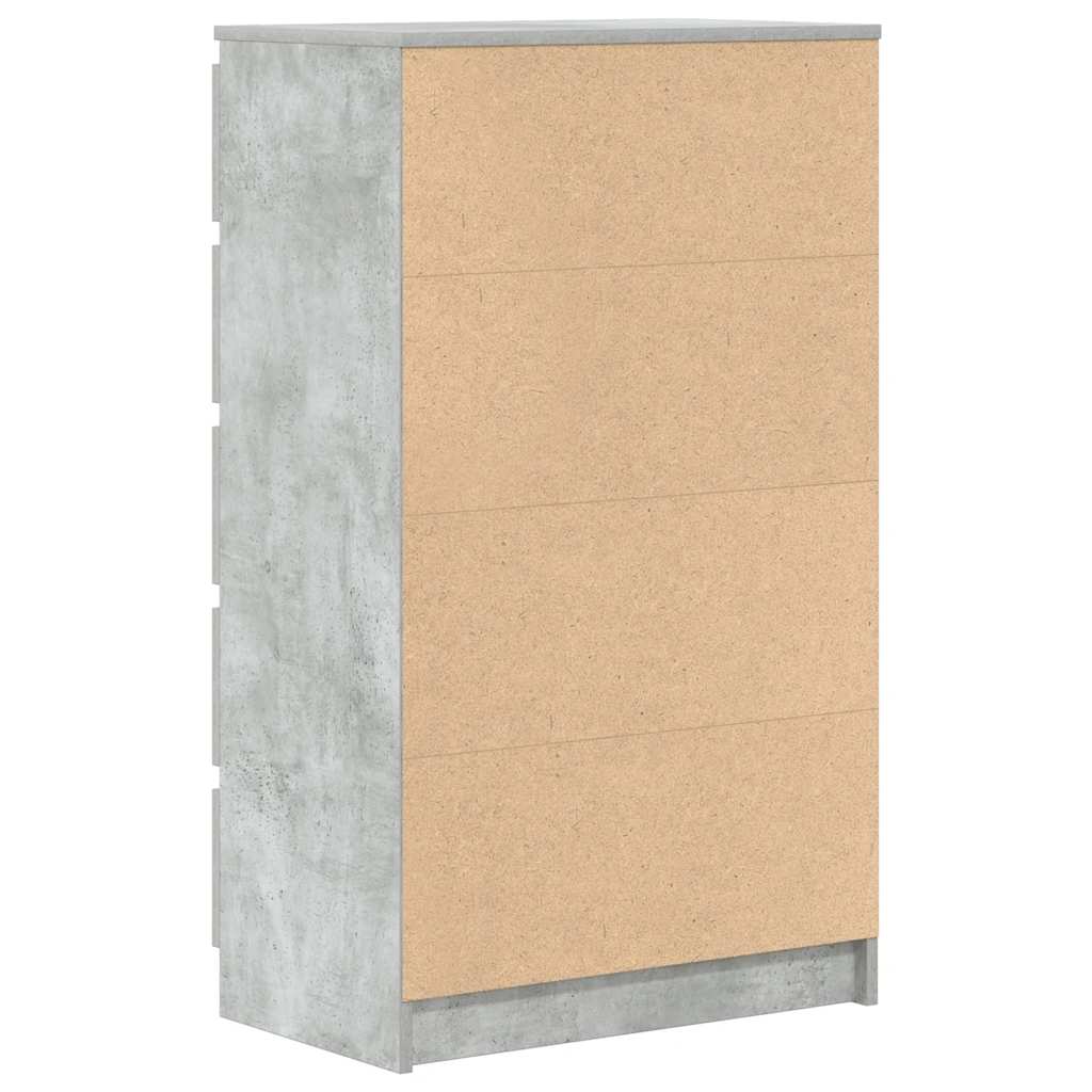 Kommode Betonggrå 60x36x103 cm