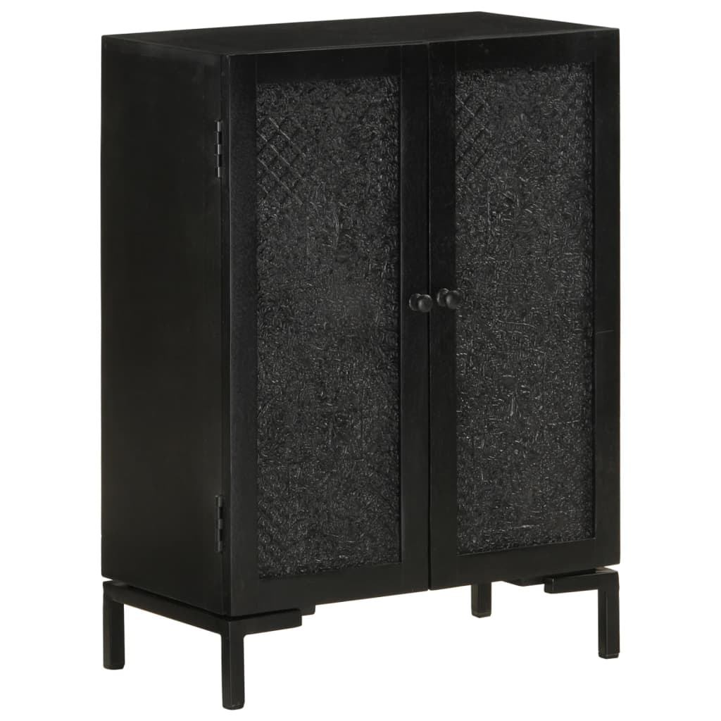 Skjenk Svart 55x30x77 cm heltre mango