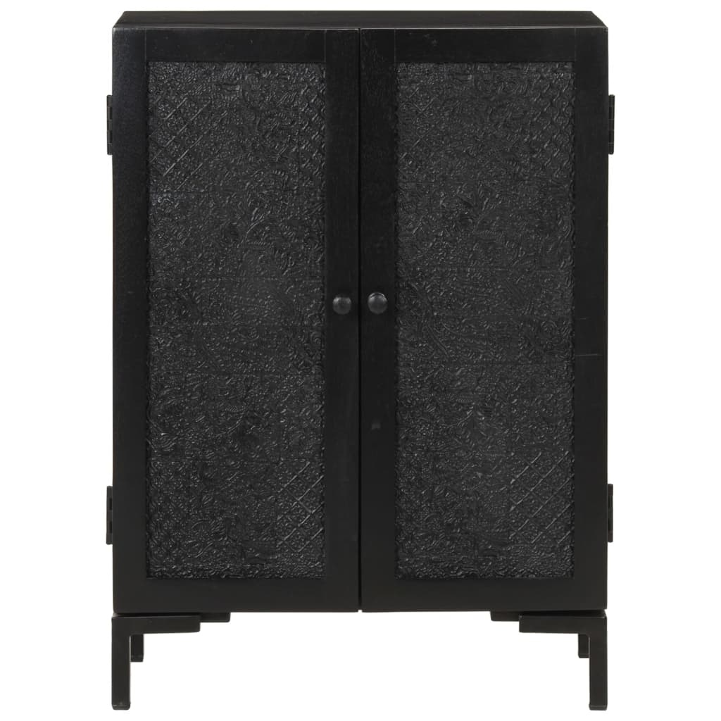 Skjenk Svart 55x30x77 cm heltre mango