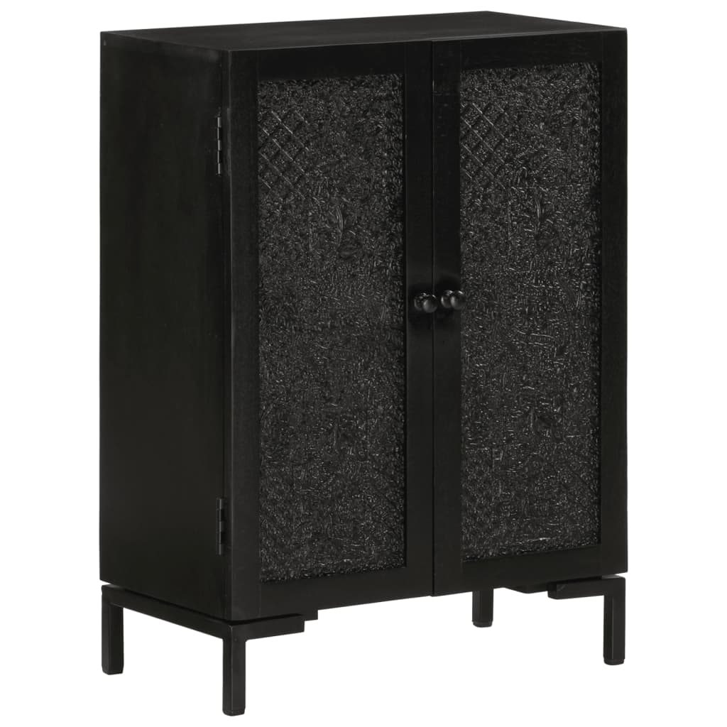 Skjenk Svart 55x30x77 cm heltre mango