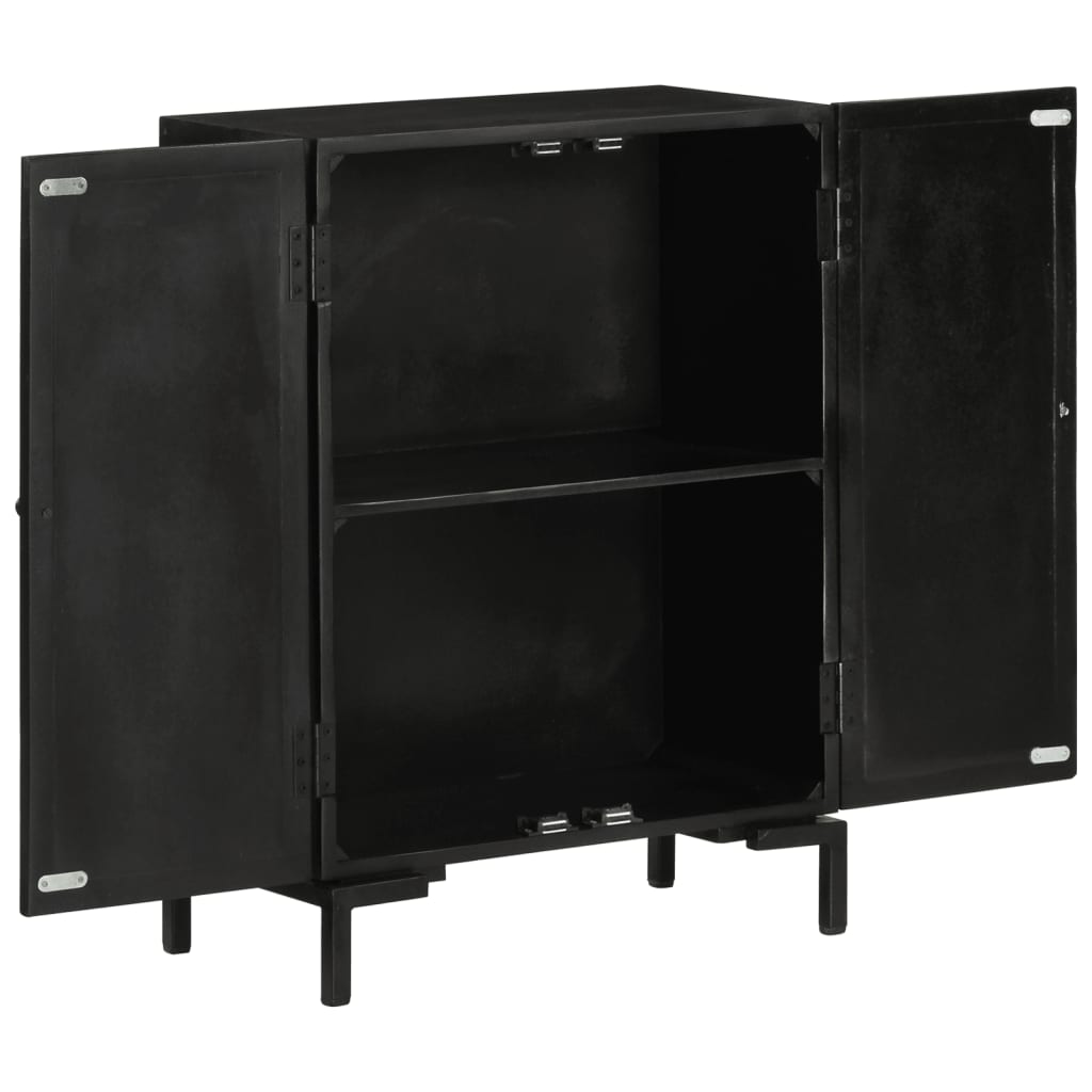 Skjenk Svart 55x30x77 cm heltre mango