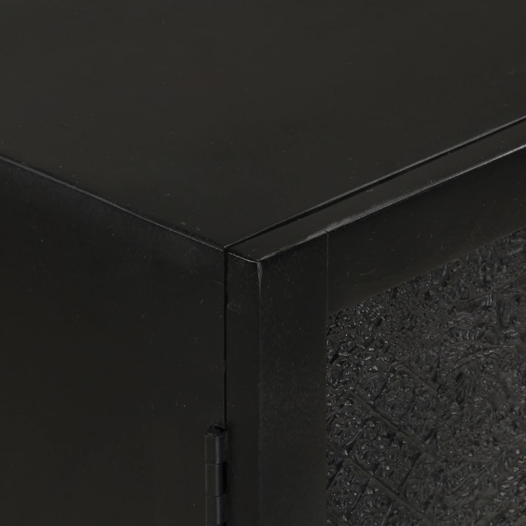 Skjenk Svart 55x30x77 cm heltre mango