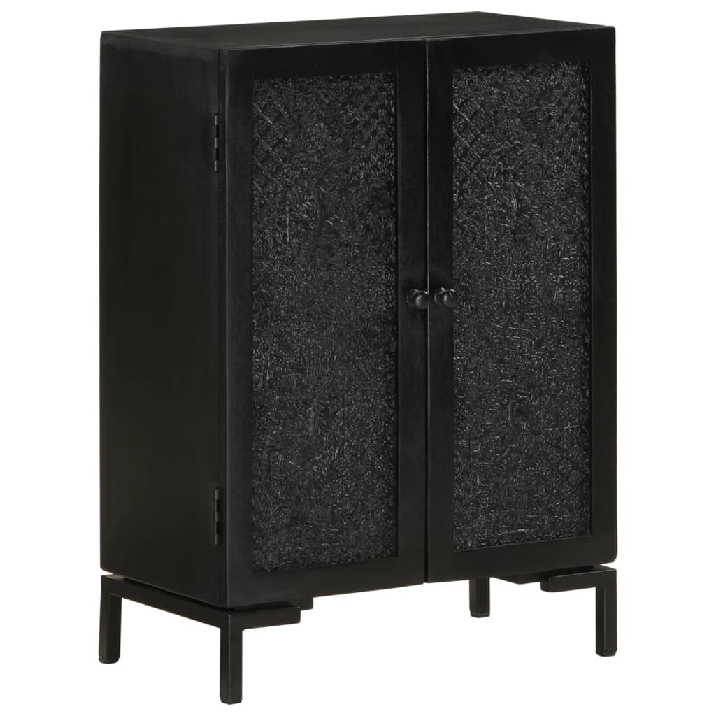 Skjenk Svart 55x30x77 cm heltre mango