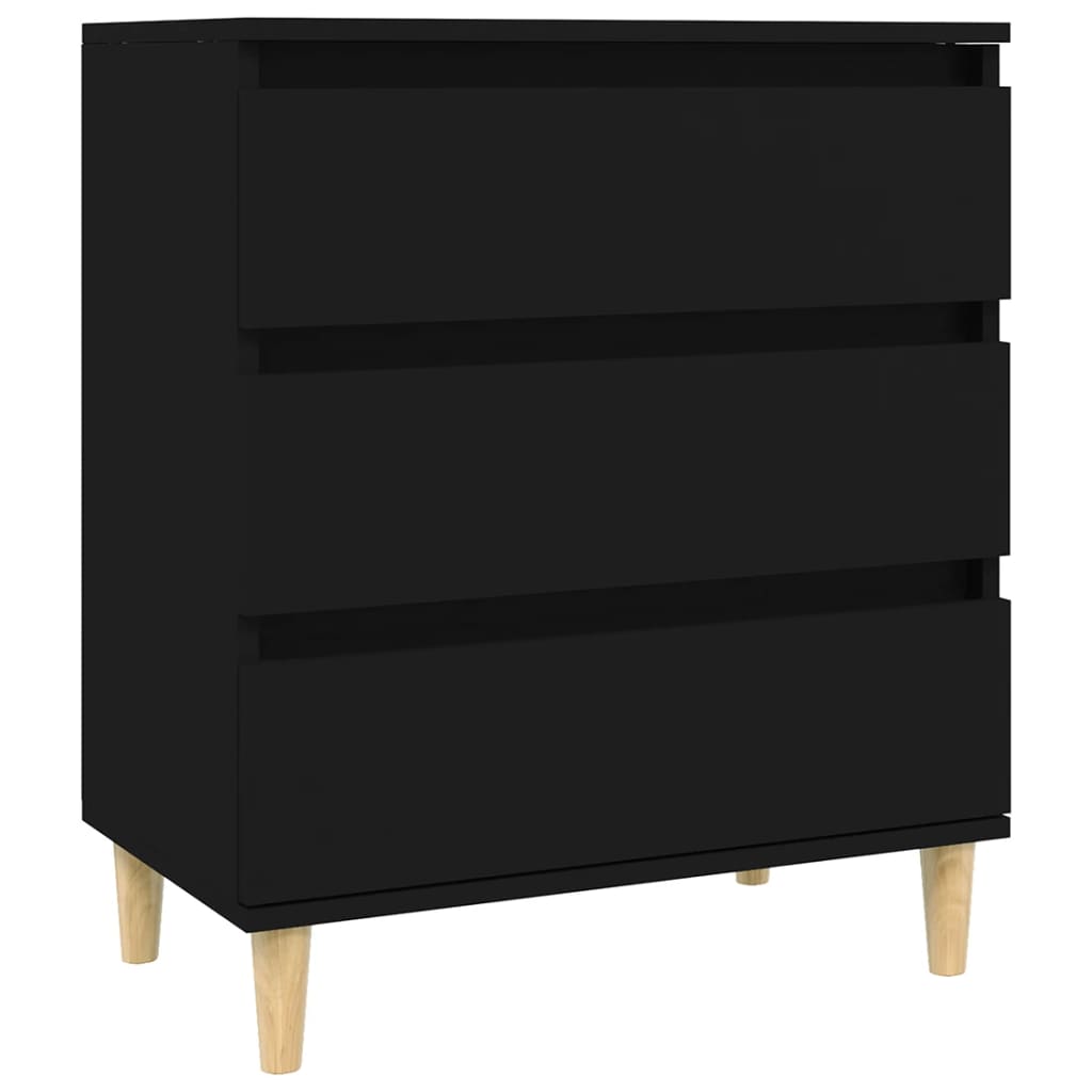 Kommode Svart 60x35x70 cm