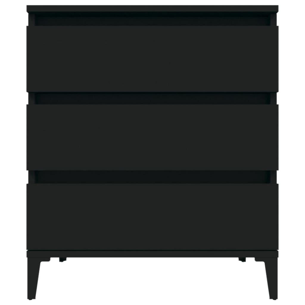 Kommode Svart 60x35x70 cm