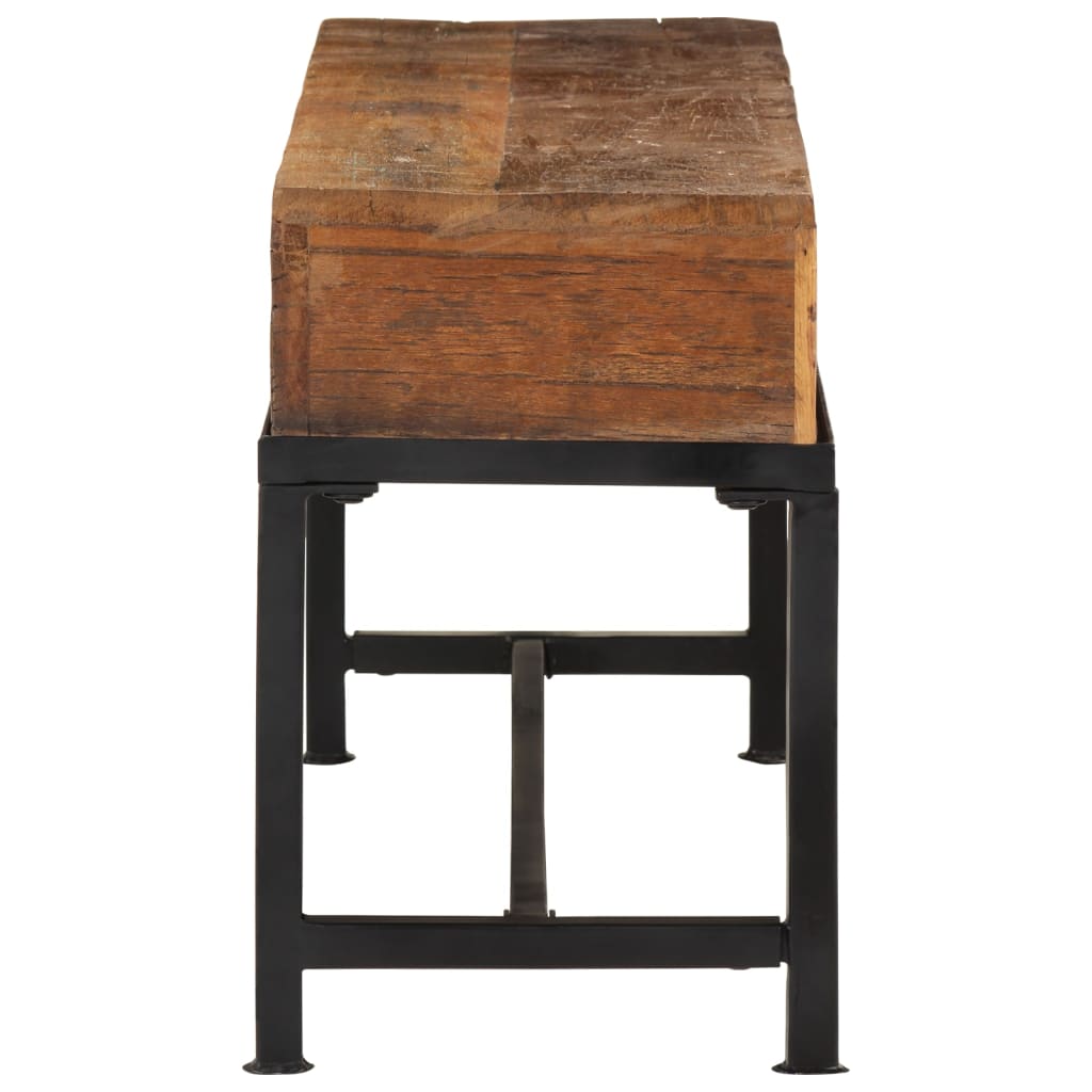 TV-Møbel Tre TV-benk gjenvunnet heltre 110x30x46 cm