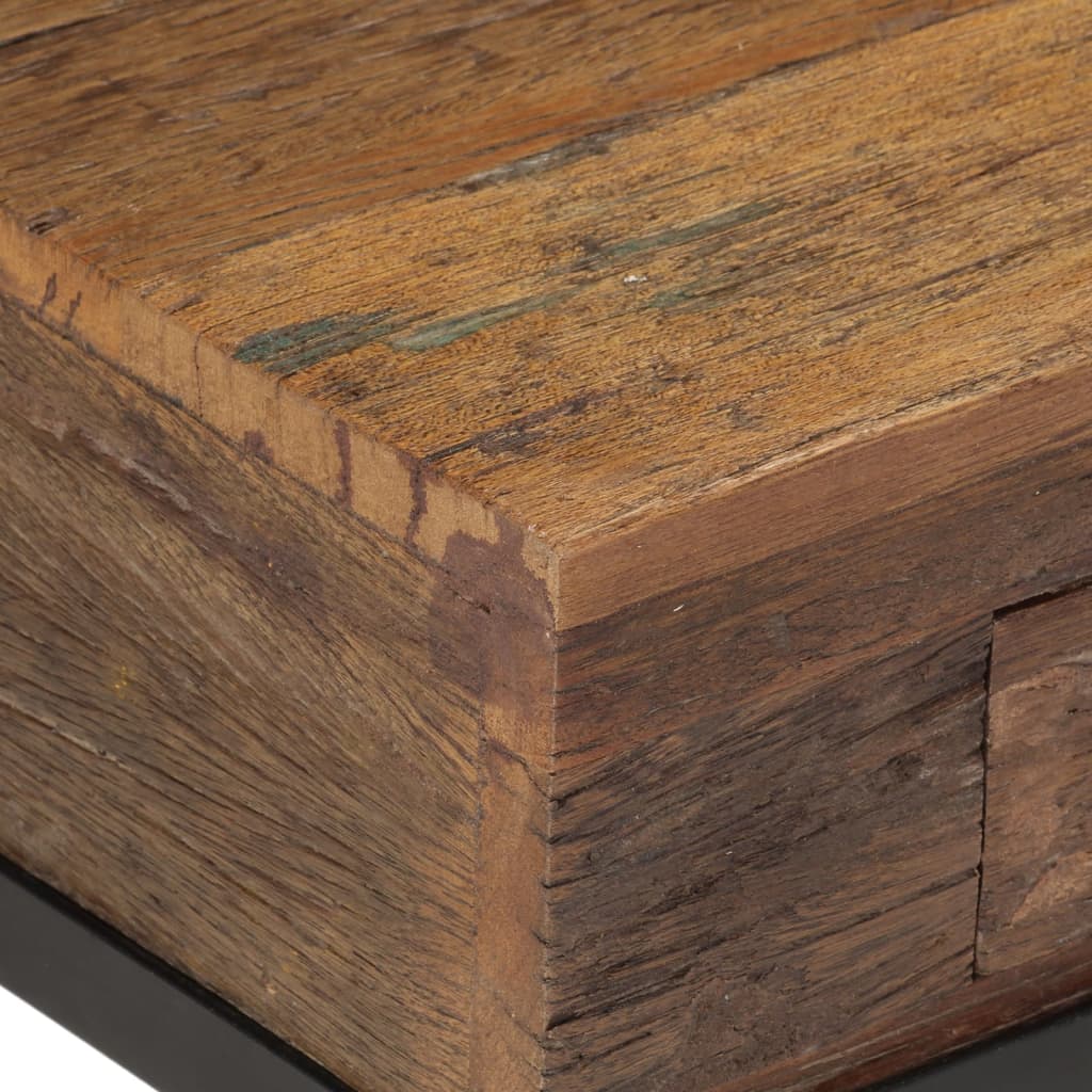 TV-Møbel Tre TV-benk gjenvunnet heltre 110x30x46 cm